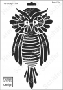 Schablone-Stencil A4 094-1389 Retro Eule